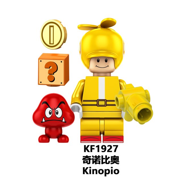 Nueva Serie De Juegos Super Bros Mario Luigi Orangutan Wario Peach Kinopio Mini Bloques De Construcción Figuras Juguetes Para Niños WM6103 KF6186