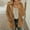 Brown cheap stuff under 5 dollars, variant on Dyegold Women Winter Jackets Casual Hooded Cardigans Shaggy Warm Ladies Winter Faux Fur Fleece Coats Plush Plus Size Fashion Sweater Fluffy Fuzzy Jacket Hoodie Teen Girls Outwear