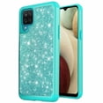 thumbnail image 1 of Kaleidio Case For Samsung Galaxy A12 5G [Glitter Impact] 2-Piece Armor [Shockproof] Dual Layer Protector Cover [Teal/Teal], 1 of 3