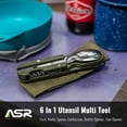 thumbnail image 2 of ASR Outdoor 6 in 1 Camping Flatware,Pack Light Utensil Multi-Tool with Fork Spoon Knife, 2 of 11
