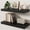 Black, variant on Floating Shelves for Wall, 24 Inch Wall Mounted Shelf with Invisible Brackets, Heavy Duty Wooden Wall Shelf for Kitchen, Bathroom, Living Room, Bedroom, Black, Set of 2
