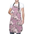 thumbnail image 3 of Goofa Rose Flowers Printed Waterproof Apron 33" Chef Aprons for Men Heavy Duty Chemical Work Apron Adjustable Bib Apron, 3 of 9