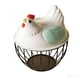 thumbnail image 2 of Uuiauoio Chicken Wire Egg Baskets, Rustic Metal Egg Baskets for Fresh Eggs, Egg Holder Countertop Basket with, 2 of 6