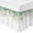 White, variant on Green Coastal Bed Skirt Queen Size 16 Inch Drop, Adjustable & Elastic Wrap Around Bed Skirts Pleated Dust Ruffles For Twin Full Queen Cal King Base Beds, Ocean Coral Starfish Seahorse Farmhouse
