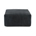 thumbnail image 3 of The Magic Home Convertible Modular L-Shaped Corduroy Sectional Sofa, Black, 3 of 10