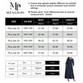 thumbnail image 4 of Mengpipi Women's Plus Size Casual Long Sleeve Crewneck Dress Flowy Tiered Loose Maxi Dress with Pockets 1X-5X, 4 of 4