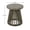 Grey, variant on Lightweight Concrete Drum Side Table for Outdoor Patio - 19 inch Boho Accent Table, No Assembly Required, Light Gray