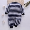 thumbnail image 6 of Utoimkio Newborn Infant Baby Romper Boy Girl Long Sleeve Floral Print One Piece Jumpsuit Winter Fleece Warm Outwear Clothes Pajamas Outfits for Kids 3-18M, 6 of 6