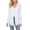 White, variant on Women's Long Sleeve Thin Shawl Jacket – Solid V-Neck Open Front Duster Cardigan with Pockets (One Size) White A