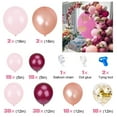 thumbnail image 2 of Burgundy Balloon Garland Pink Kit, 116 Pieces Balloons Set for Girls Birthday Party Wedding Decoration, 2 of 7