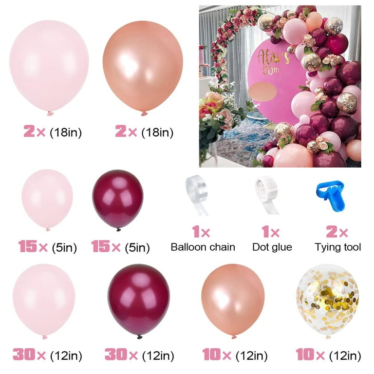 Ballons Confettis Pêche Or – Lital Bride