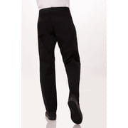 Chef Works Mens Lightweight Slim Chef Pants (PBN01BLKM)