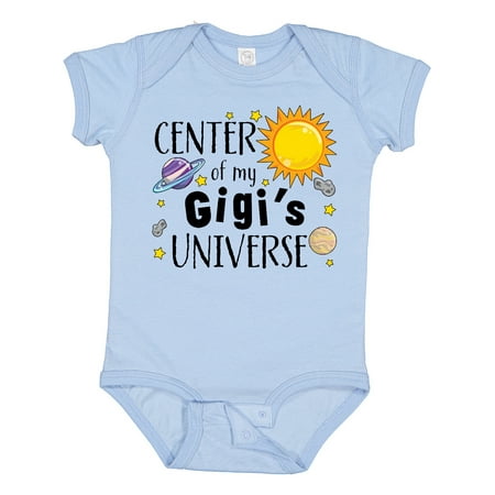 

Inktastic Center of My Gigi s Universe Gift Baby Boy or Baby Girl Bodysuit