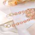thumbnail image 2 of kusrkot Acrylic Alloy Bag Chain Strap Shoulder Strap Purse Making Accessories Detachable Pink 40cm, 2 of 9
