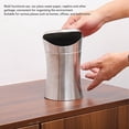 thumbnail image 4 of Bote de Basura de Escritorio con Tapa Abatible, Acero Inoxidable, Bote de Basura Pequeño, Ideal para Hogares, Oficinas y Baños, 4 of 9