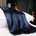 thumbnail image 3 of PiccoCasa 19 Momme Silk Pillowcase for King Size Pillow, Royal Blue, 20"x36", 3 of 8