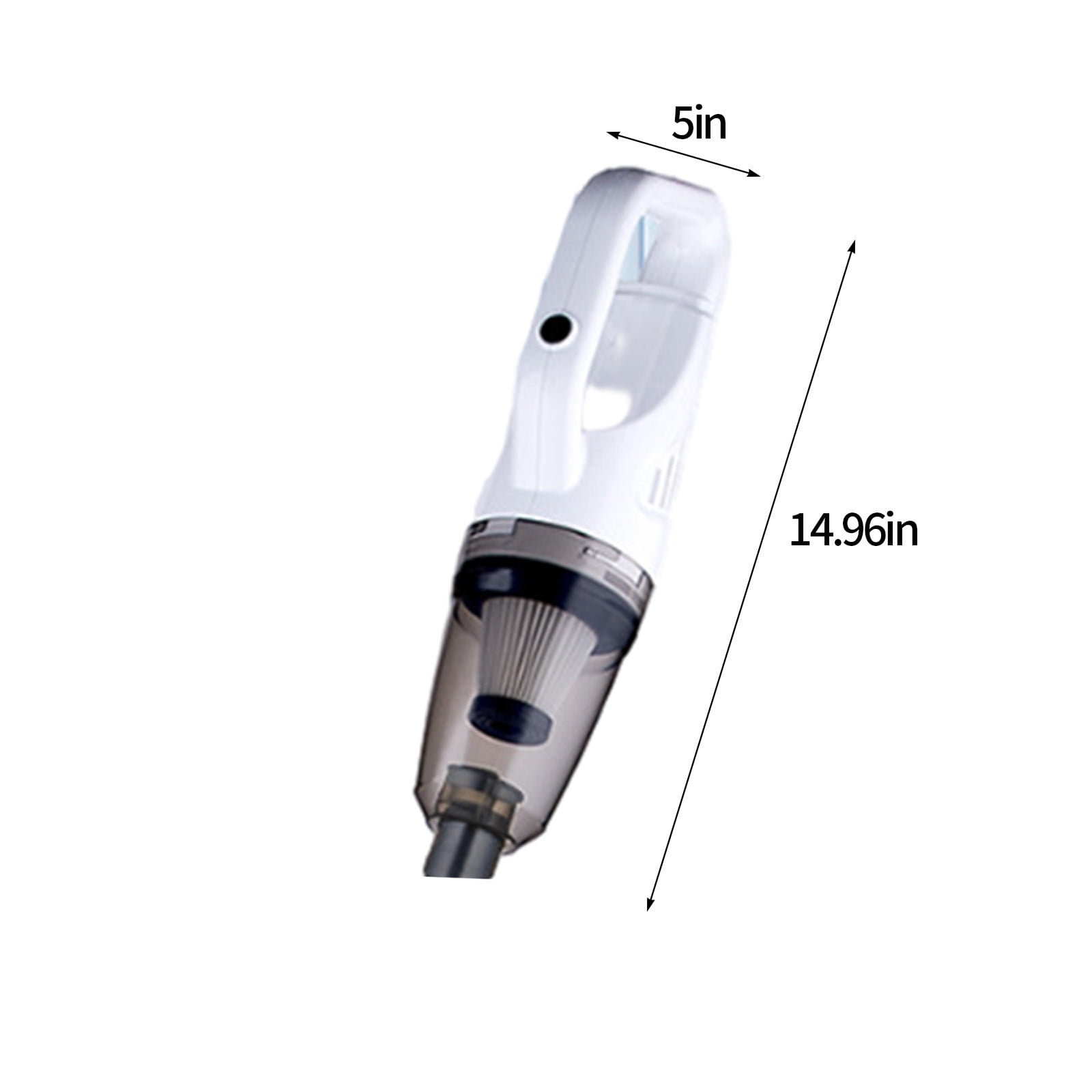 Handheld Wet Dry Vacuum Cleaner | 9000Pa Suction | Rechargeable Cordless Mini Car Vacuum with 22000mAh Battery | Quiet | ABS Material | Portable for Home Office | Filtration System | White