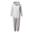 thumbnail image 4 of LIJCC Kid Girls Fleece Lined Onesies Pajamas Warm Zip Up Hooded Fuzzy Sherpa One Piece Onesie Winter Romper Flannel Loungewear Sleepwear, 4 of 6