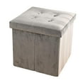 thumbnail image 2 of Banco de almacenamiento Strade Fareast Limited terciopelo plegable rectangular, 2 of 8