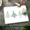 thumbnail image 6 of CounterArt "Holiday Trees" 3mm Glass Cutting Board 10" x 8", 6 of 7