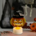 thumbnail image 4 of LED Halloween Spooky Candles, Halloween Flameless Candles Bats Battery Operated Tealights Set Halloween Candles Decor For Home Party Gift, Halloween Candles Decorations, 4 of 7