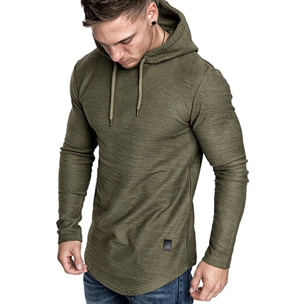 Qarigey Hombres Sudadera con Capucha Algodón Sudor Absorbente Sudadera con Capucha Suéter de Manga Larga Sudadera con Capucha Sudaderas y sudaderas con capucha XXL,Verde