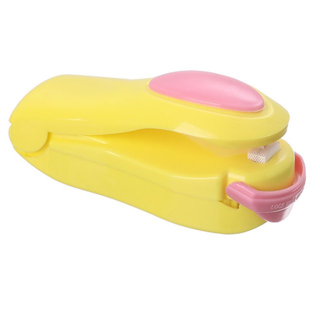 Mini sellador de bolsas, sellador al vacío de calor portátil, sellador de calor 2 en 1 y cortador con cordón
