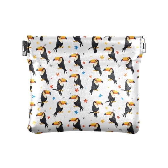 Toucan Wallet Small PU Leather Change Pouch Wallet for Women
