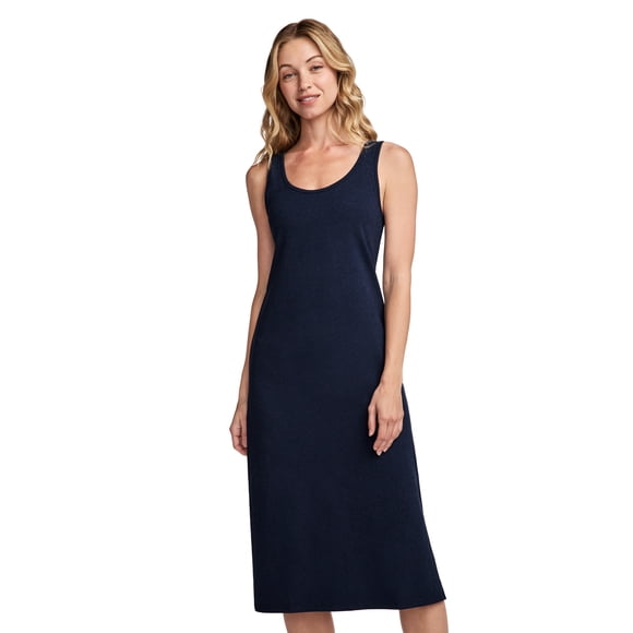 Jockey Women's Cotton Stretch Tank Dress With Built-In Bra