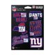 thumbnail image 1 of Rico Industries Nfl Football New York Giants Juego De Calcomanías De 6 Piezas, 1 of 5