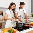 thumbnail image 3 of Delantal de cocina para mujer delantal grande con bolsillos para limpiar manos delantal impermeable para cocinar y hornear, 3 of 8