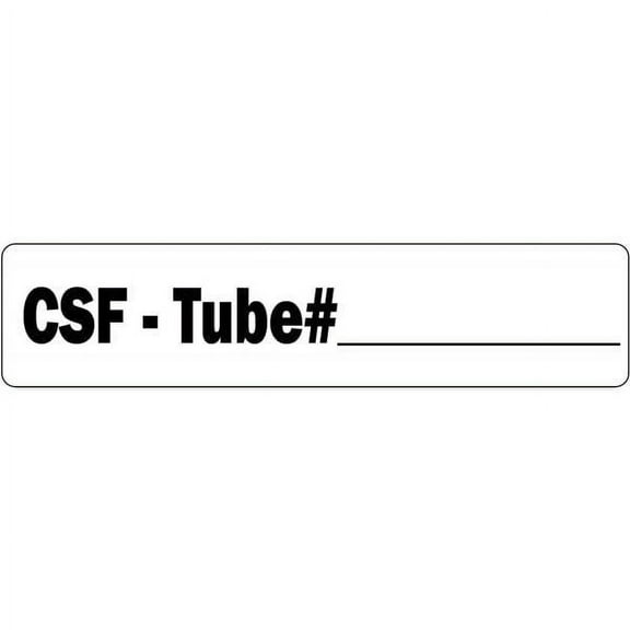 CSF - Tube Medical Labels