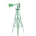 thumbnail image 2 of 8FT Weather Resistant Yard Garden Windmill Green, 2 of 15
