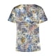 thumbnail image 4 of Blusa estampada de verano para mujer, camisetas casuales de manga corta con cuello en V, camisetas Pompotops  hkajfhjk472487, 4 of 5