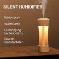 thumbnail image 4 of Cateissary Difusores de humidificador de aire de 180ml, generador de niebla de luz nocturna, difusor de escritorio, herramientas de pulverización Humidificadores Blanco, 4 of 6