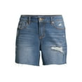 thumbnail image 2 of Sofia Jeans by Sofia Vergara Women’s Lila Mid-Rise Destructed Hem Shorts, 2 of 9