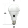 thumbnail image 3 of Feit Electric A19 Intellibulb LED 8.8W Soft White Battery Backup Light Medium Base E-26 Non-Dimmable, 3 of 10
