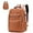 Light Brown, variant on Travel Laptop Backpack, Business Anti Theft Slim Sturdy Laptops Backpack with USB Charging Port, Water Resistant College School Computer Bag Gift for Men