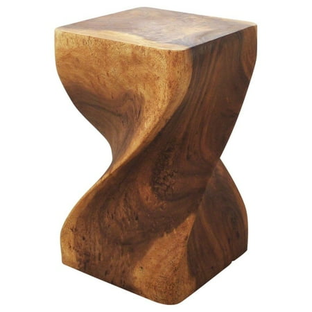 Haussmann Handmade Eco Wood Sofa Table Twist Stool 12 In Sq X 20 H Walnut Oil Inch Haussmann Handmade Eco Wood Sofa Table Twist Stool 12 In Sq X 20 H Walnut Oil Inch