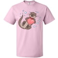 thumbnail image 3 of Inktastic Cute Smiling Valentine's Day Otter with Heart T-Shirt, 3 of 5