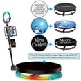 thumbnail image 4 of 360 Photo Booth Slow Motion Video Booth Platform Motorized Automatic Spinner with Dolly for Party Wedding Halloween Christmas, 4 of 10