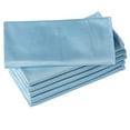 thumbnail image 2 of Puomue 6 Pack Microfiber Glass Cleaning Cloth, 16 Inch X 16 Inch, Lint Free Quickly Clean Window, Glasses, Windshields, Mirrors, and Stainless Steel, Blue, 2 of 4
