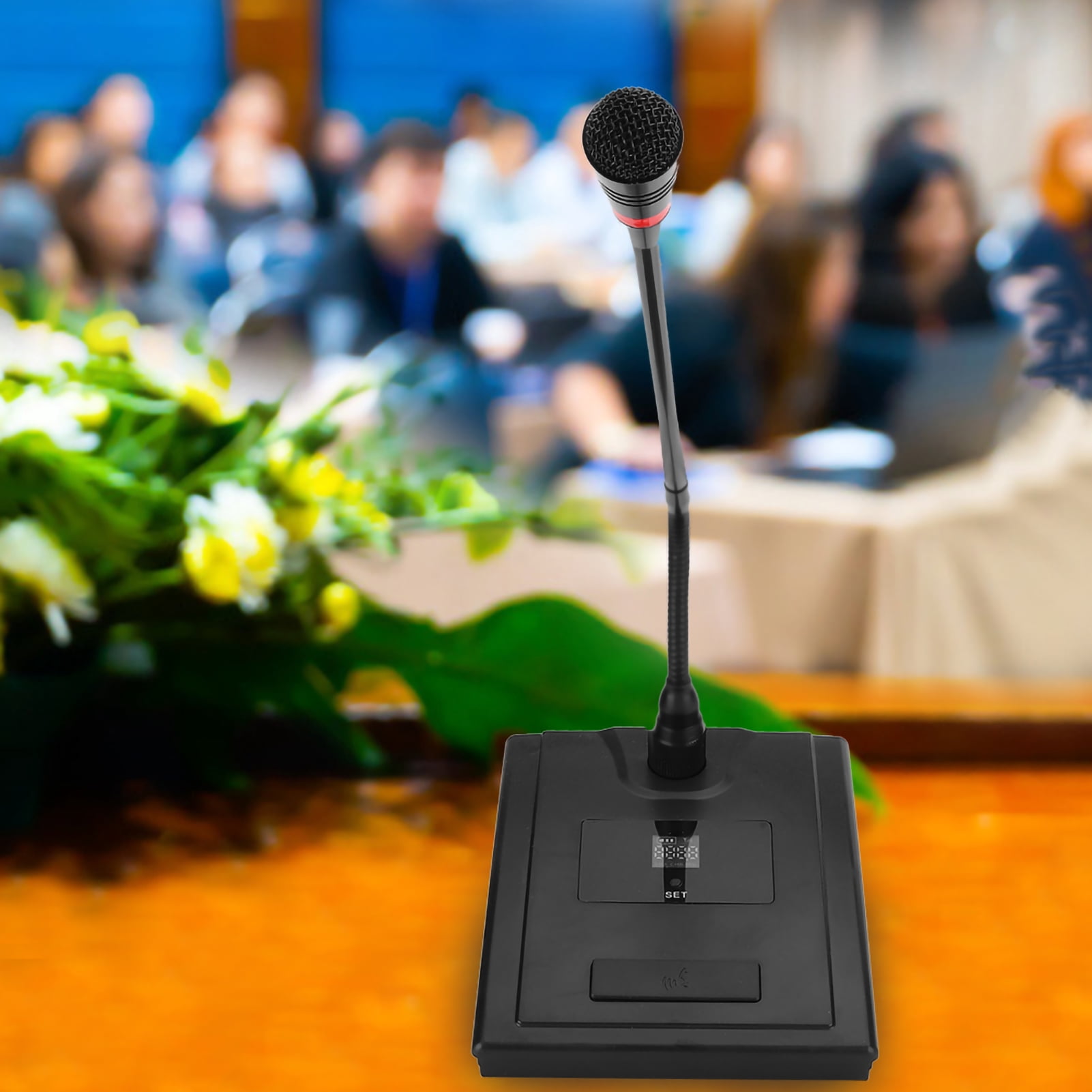 Multifunction Gooseneck Microphone Wireless Omnidirectional Conference Desktop Mic