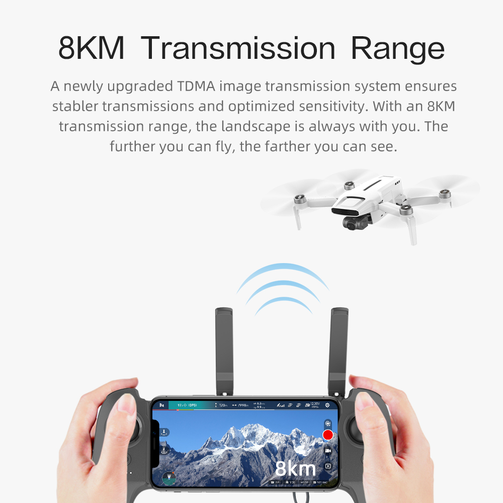 FIMI X8 mini Pro Drone with 4K Camera for Adult Beginner, 245g Ultralight Foldable RC Quadcopter with 3-Axis Gimbal, 31min Flight Time, 8km Video Transmission, 27W Type-C Battery, 12MP Photo - image 4 of 6