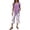 Purple, variant on Casual Two Piece Set Irregular Print Top and Trousers for Everyday Wear Sophisticated Daily Outfit Spring Fall
