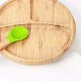 thumbnail image 4 of Baby Dinner Plates Portable Non Slip Baby Suction Plate Bamboo Feeding Plate With Spoon, 4 of 7