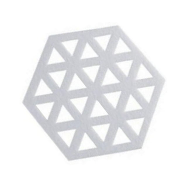 VONKY Felt Table Coaster for Hot Drink Hexagonal Shape Tea Mat Absorbent Hollow Cup Pad Home Accessories Triangular