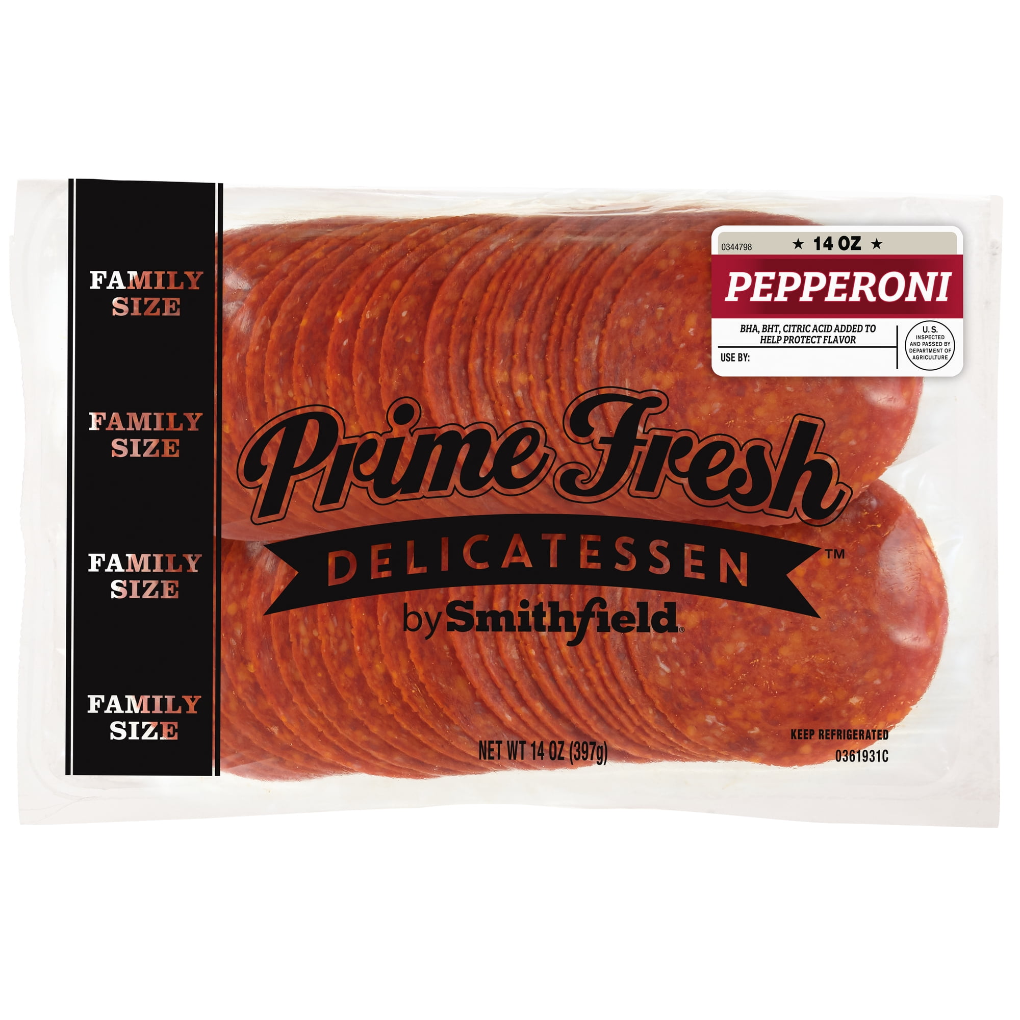 Smithfield Prime Fresh Pepperoni Sliced in Resealable Package, 14oz