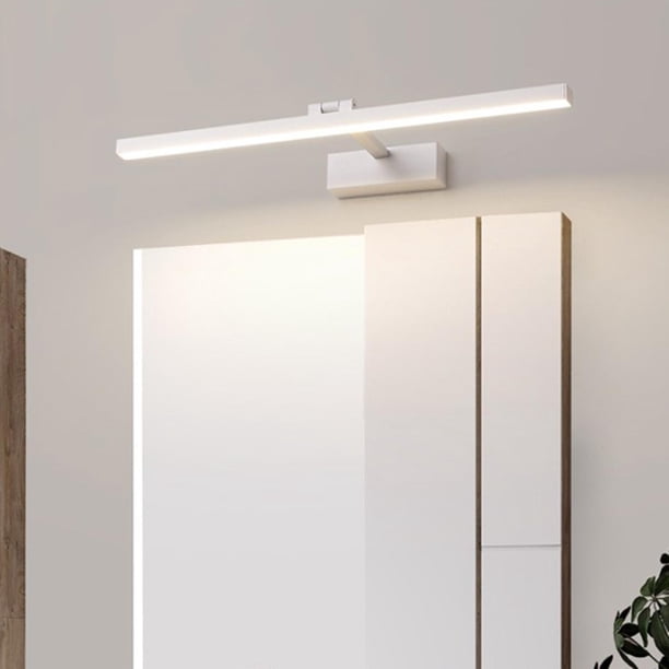 Luz de tocador LED Moderno sobre espejo Luces de enchufe montadas en Espejo de maquillaje Accesorios de lámpara frontal con rotación de Los 40cm 9W