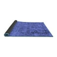 thumbnail image 2 of Ahgly Company Indoor Square Oriental Blue Industrial Area Rugs, 3' Square, 2 of 4